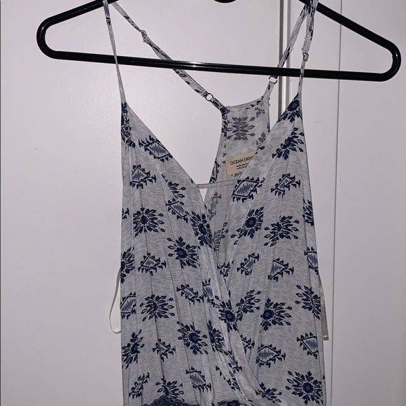 Ocean Drive Blue and White Romper - Picture 2 of 5